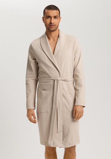 Cozy Living Organic Cotton Soft Jersey Robe | Camel Melange 75821-2895